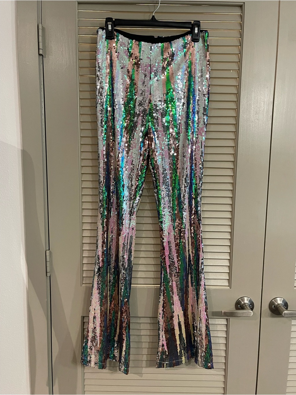 Nasty Gal Sequin Flared Pants